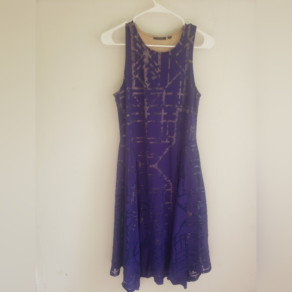 APT.9 blue lined dress,